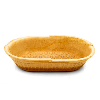 No. 579 | Wafer bowl "Snack-Oval" 37/155x100mm "L" 60 pieces