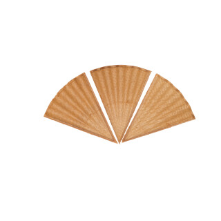 No. 635 | Rippled decor wafer "Ibiza" seperated 90mm 200 pieces