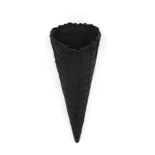 No. 167S | Danish cone "Crispy black" 130xØ50mm 500 pieces XL packing 500 pieces